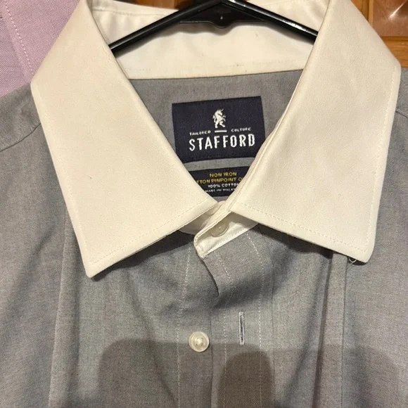 3 Stafford Dress Shirts - Picture 7 of 11